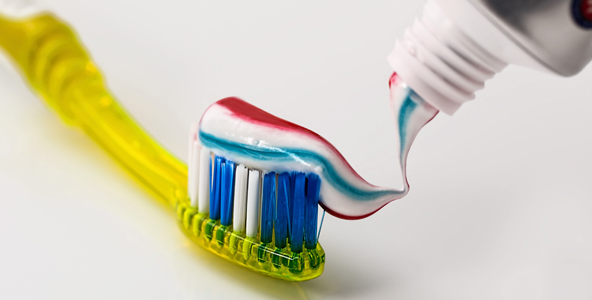 Toothbrush with toothpaste