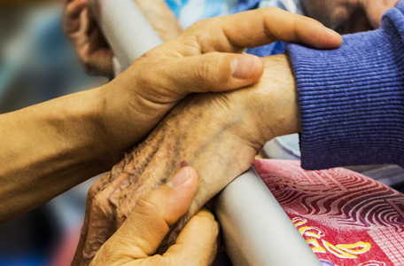 A person being taken care of